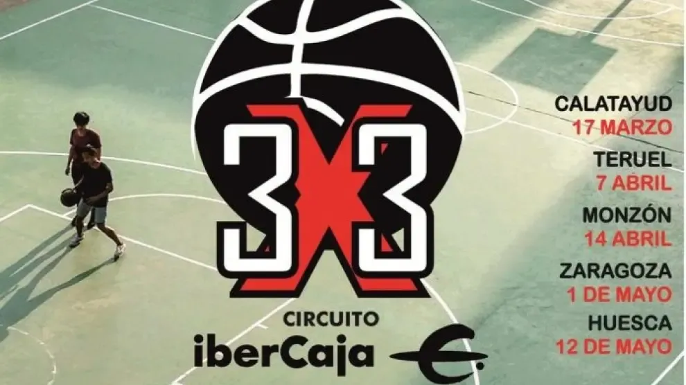Ibercaja y FAB organizan un torneo de 3x3 con sedes en Monzón y Huesca