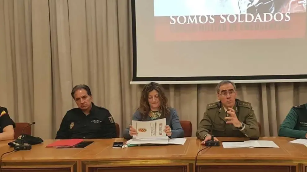 Continúan los preparativos del Ejercicio "ECC Aragón 19" de la Unidad Militar de Emergencias