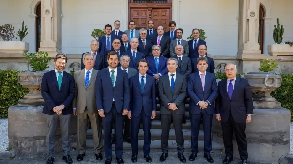 Aznar se reúne con el Consejo Empresarial de Ceoe Aragón
