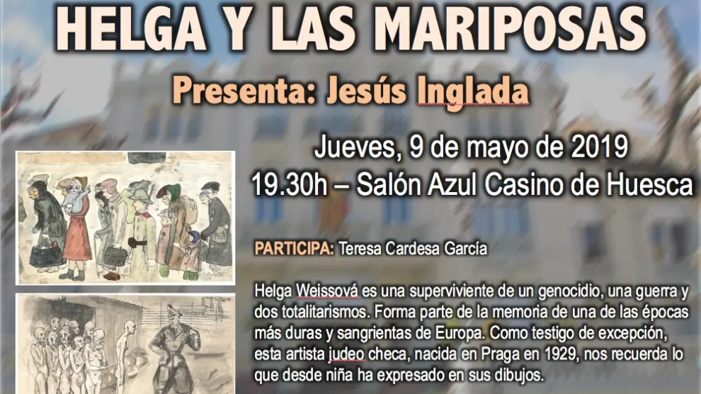 Jesús Inglada presenta en el Círculo Oscense el documental 'Helga y las Mariposas'