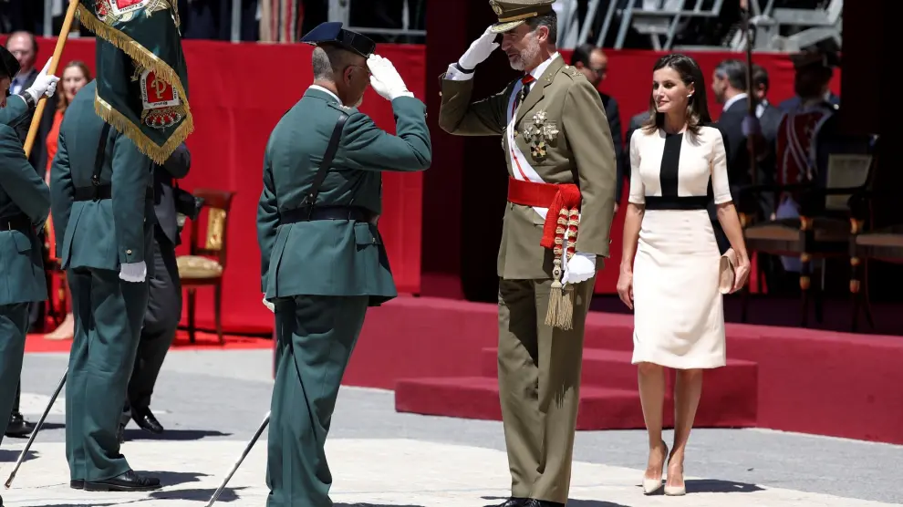 Los Reyes presiden el acto del 175 aniversario de la Guardia Civil