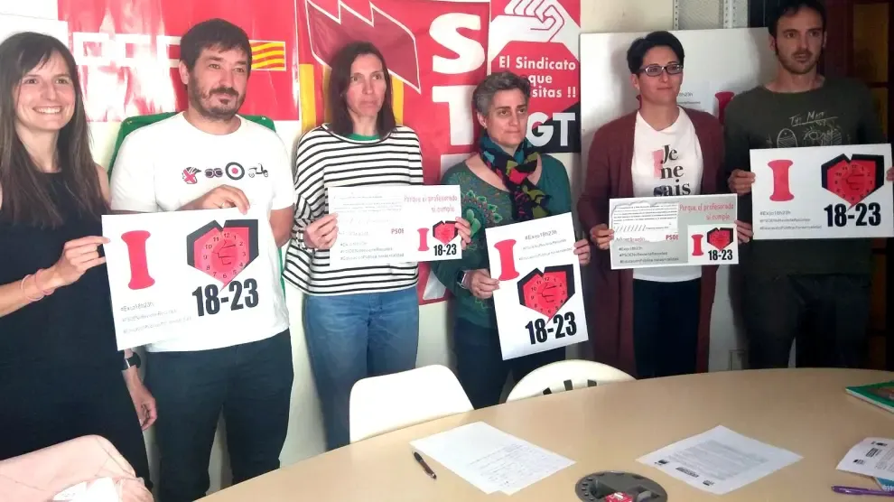 Huelga de los profesores el 23 de mayo en Aragón para exigir la reducción horaria