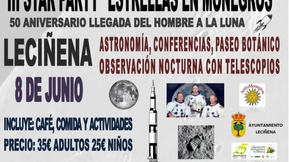 La localidad de Leciñena acogerá la III Star Party "Estrellas en Monegros"