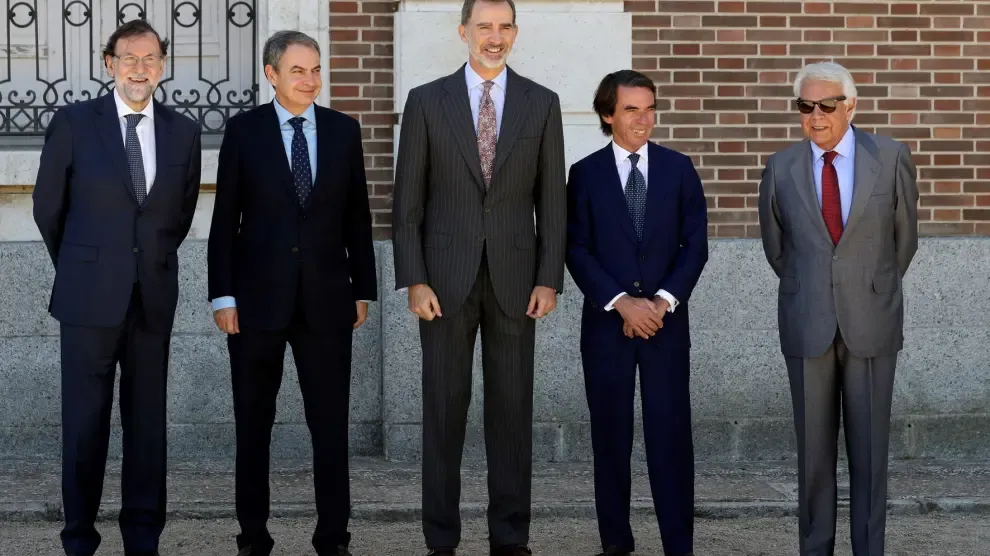 Homenaje de los expresidentes a Felipe VI en su quinto aniversario
