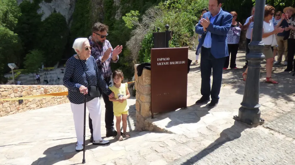 Alquézar inaugura el espacio permanente de homenaje a Vicente Balldellou
