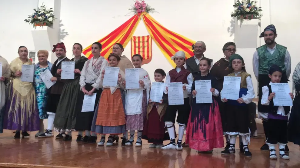 Juan Pueyo y Victoria Torres ganan el concurso de jota del barrio de San Lorenzo de Huesca