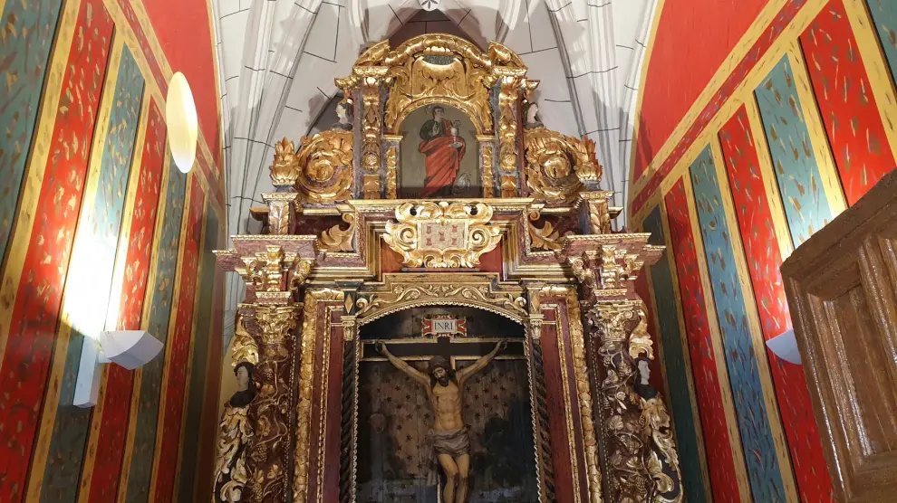 Restauran la capilla de San Juan de Letrán del santuario de la Peña de Graus