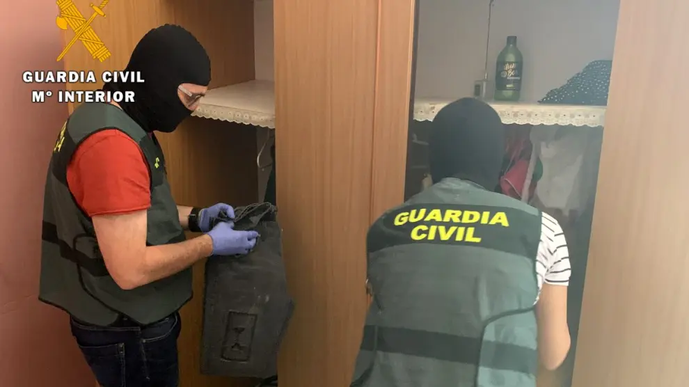 La Guardia Civil detiene a cinco personas y esclarece 43 delitos de robo en la provincia de Huesca