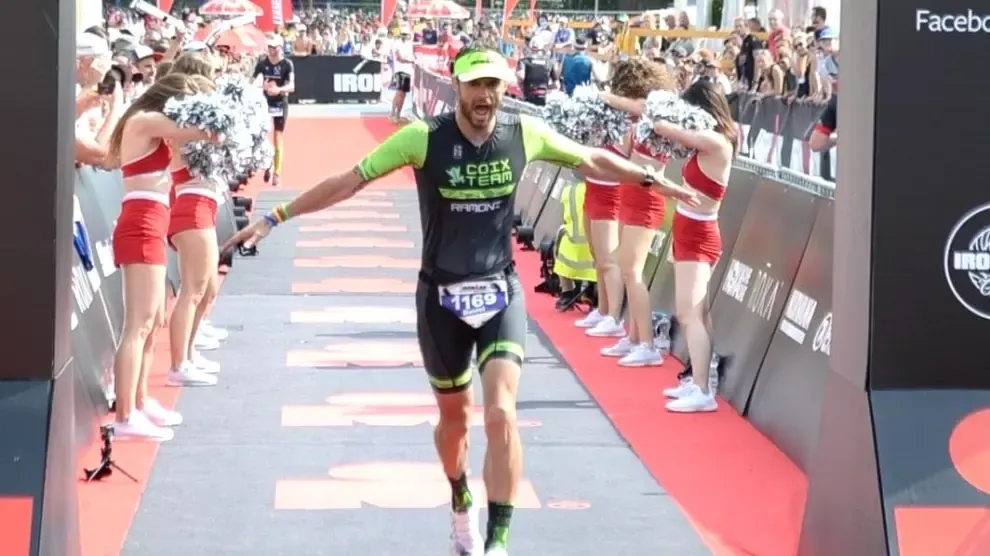 Buen papel del serrablés Dani Ramón Hernández en el Ironman de Zurich