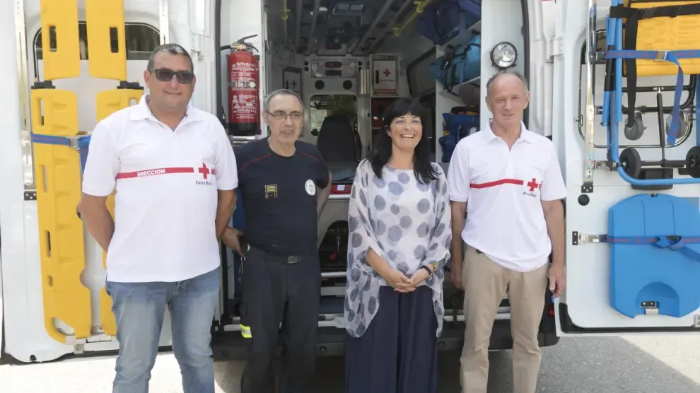 Cruz Roja habilita un dispositivo de 50 voluntarios y 7 ambulancias para las Fiestas de San Lorenzo