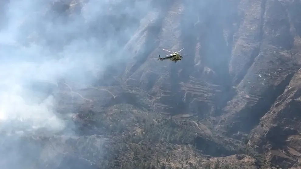 Más de 6.000 hectáreas afectadas en el incendio de Gran Canaria en dos días