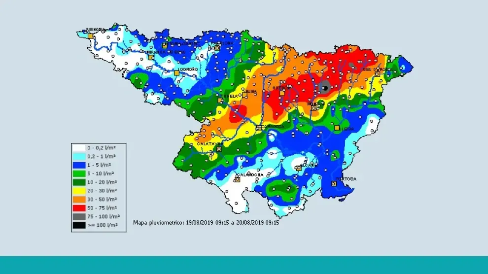 Protección Civil recomienda precaución ante las lluvias y tormentas en Aragón