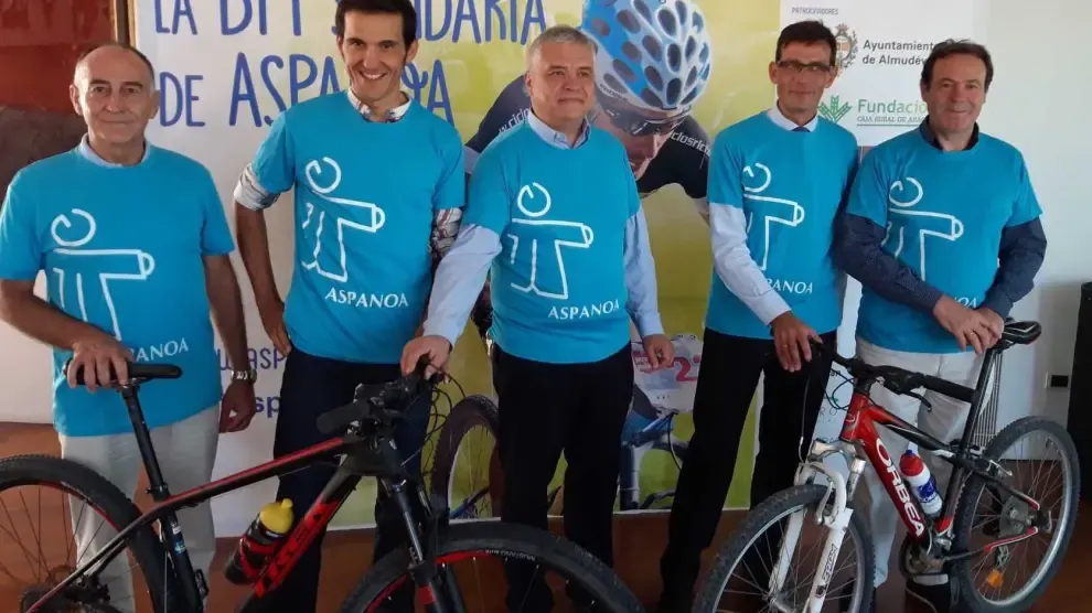 La BTT de Aspanoa se celebra este sábado en Almudévar y superará el récord de 700 ciclistas