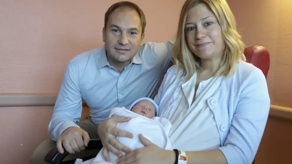 Carlos, el primer bebé de 2020 del Alto Aragón