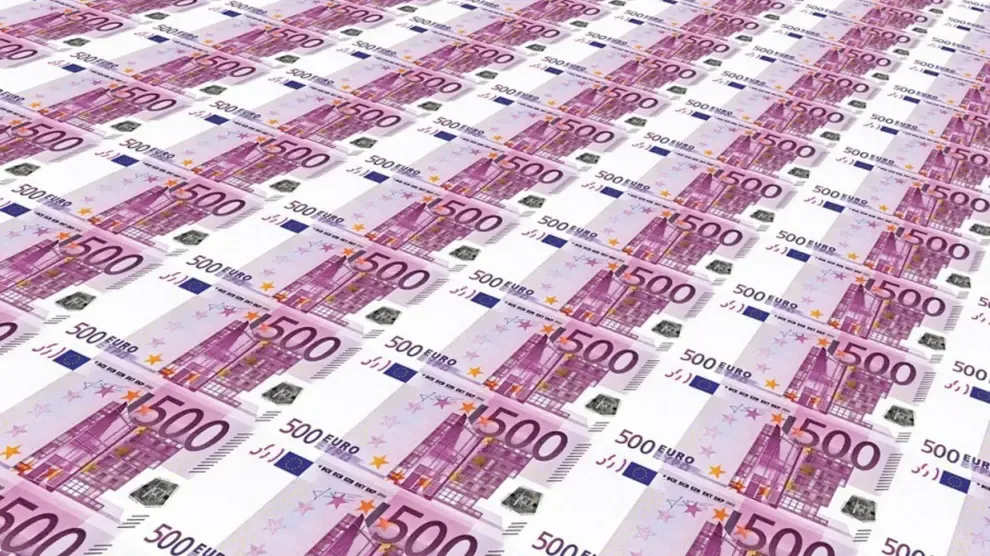 Los billetes de 500 euros, en su cifra más baja en 17 años