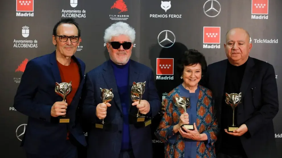 "Dolor y gloria" arrasa en la ácida gala de los Premios Feroz
