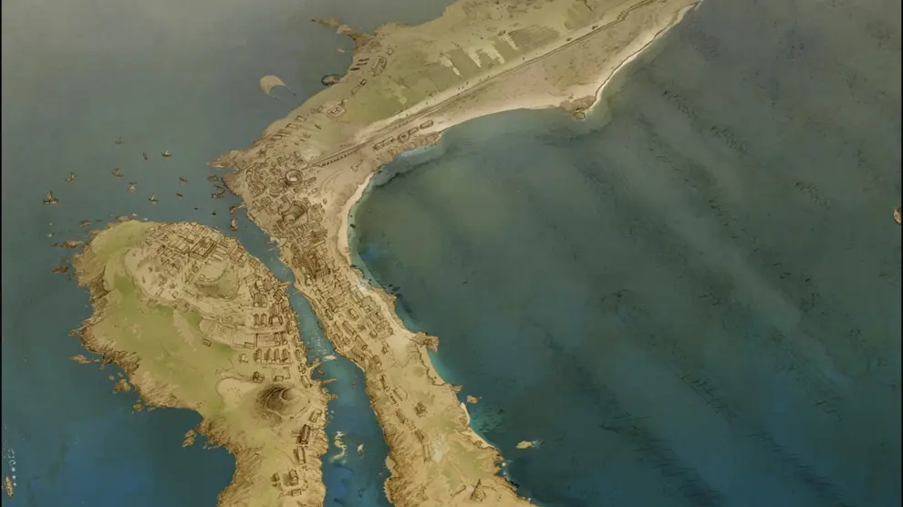 Cádiz fue dos islas separadas por un canal hasta la época romana