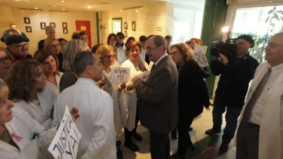 El personal no sanitario del Hospital San Jorge de Huesca reclama el complemento de la carrera profesional