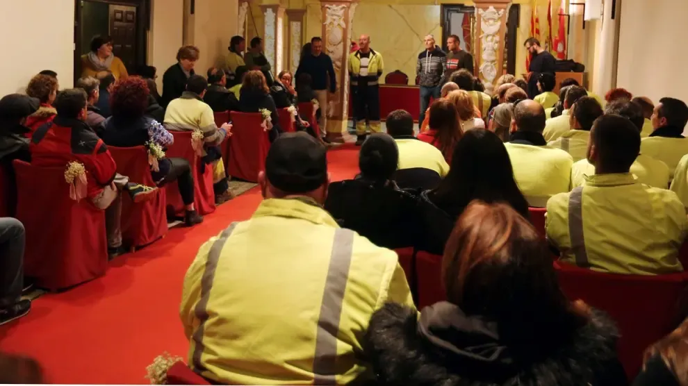 La plantilla del Ayuntamiento de Huesca pide al alcalde que se hagan realidad sus promesas