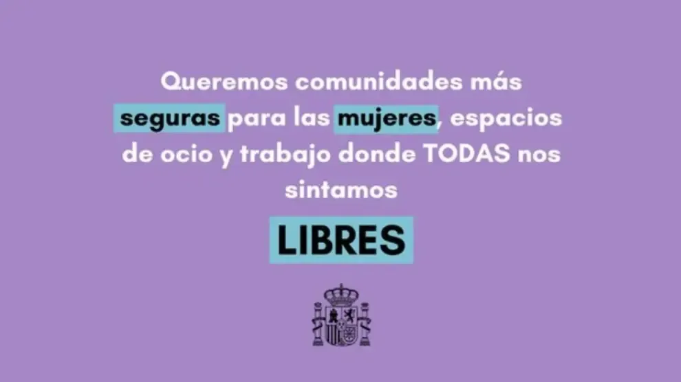 "Libres", el lema de la campaña de Igualdad para el 8-M