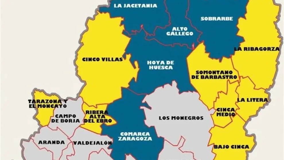 Vivir en una u otra comarca de Huesca puede suponer más de 7.000 euros de diferencia en la renta bruta per cápita