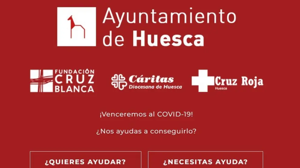 El Ayuntamiento Huesca lanza una web para ayudar y pedir ayuda en estado alarma