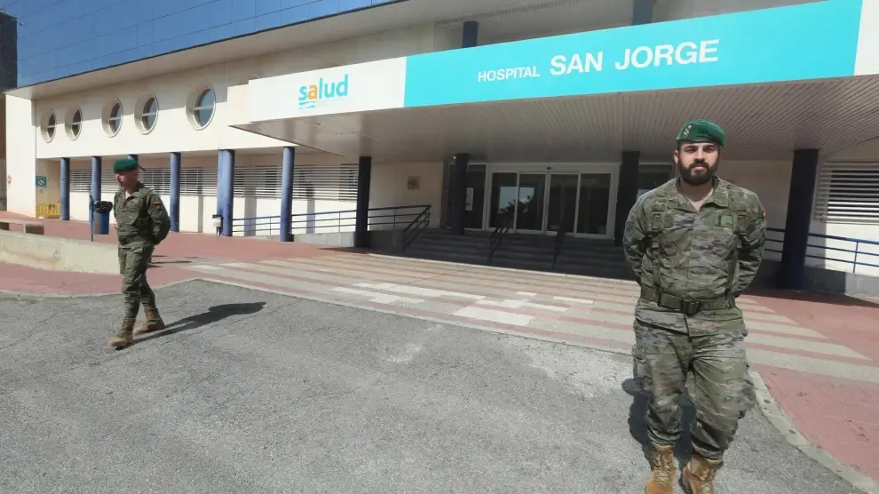 El Hospital San Jorge de Huesca prevé tener a final de semana 50 ingresados, 8 en la UCI