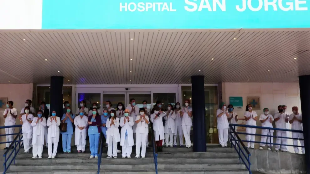 El Hospital San Jorge asegura estar surtido de material sanitario con el que hacer frente a la pandemia del coronavirus