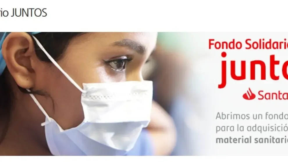 El Santander destina 100 millones de euros a iniciativas solidarias para combatir la pandemia del coronavirus