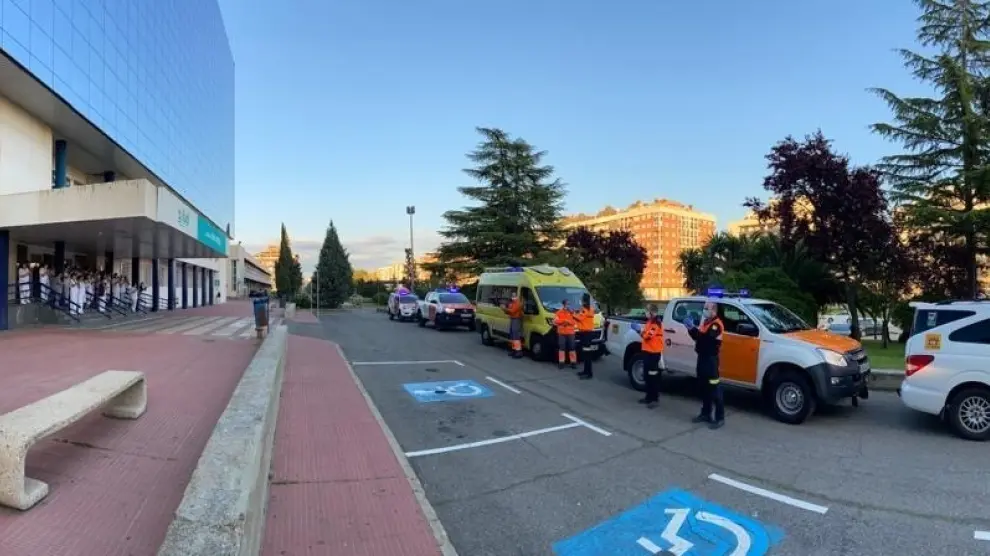 Los servicios de emergencias se suman a los tres días de luto oficial decretados en Huesca por el coronavirus