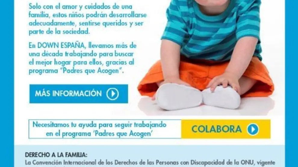 Down España defiende que la familia es el refugio al que los niños tienen derecho