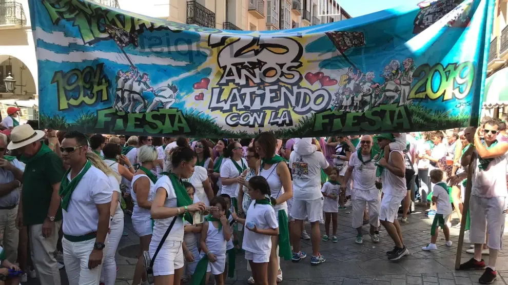 Las peñas asumen con resignación y pena que no habrá fiestas en Huesca