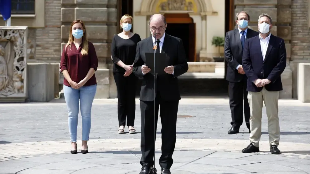 Todo Aragón se suma al luto nacional con respetuoso silencio por las víctimas del coronavirus