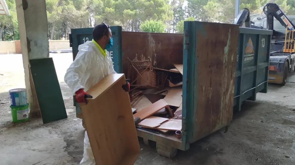 La Comarca de Los Monegros reanuda el servicio de recogida de residuos voluminosos