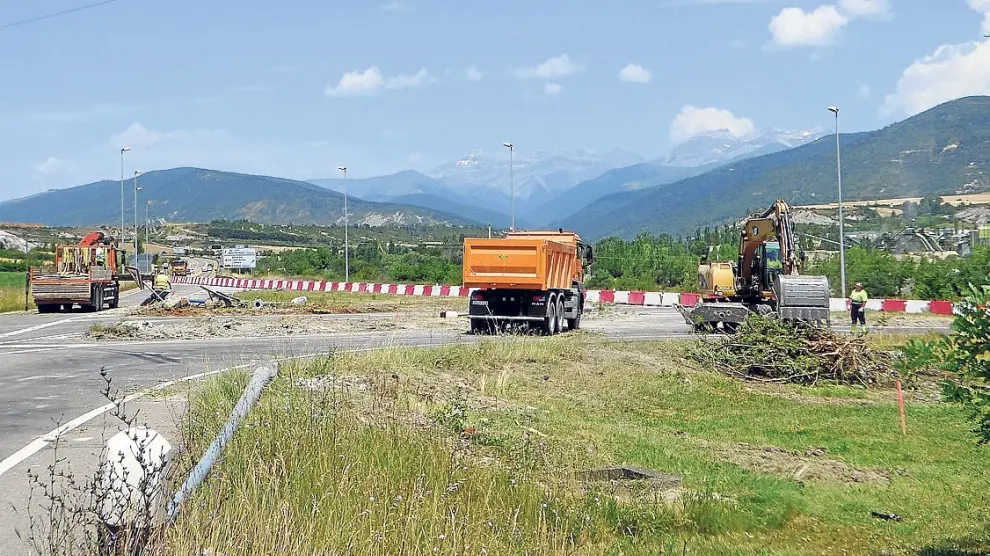 Avanzan a buen ritmo las obras de la autovía en Sabiñánigo