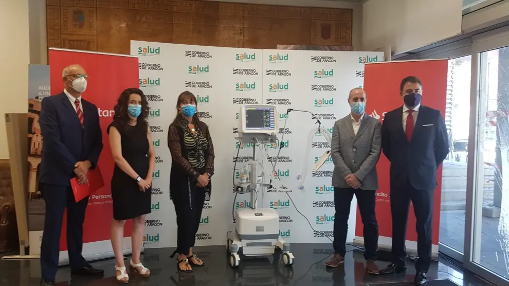 La Comunidad recibe dos nuevos respiradores donados por el Banco Santander