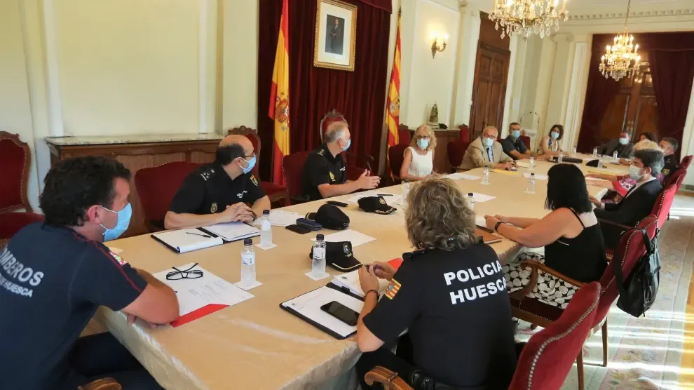 La Junta de Seguridad ultima el dispositivo en la ciudad de Huesca ante las fechas de San Lorenzo