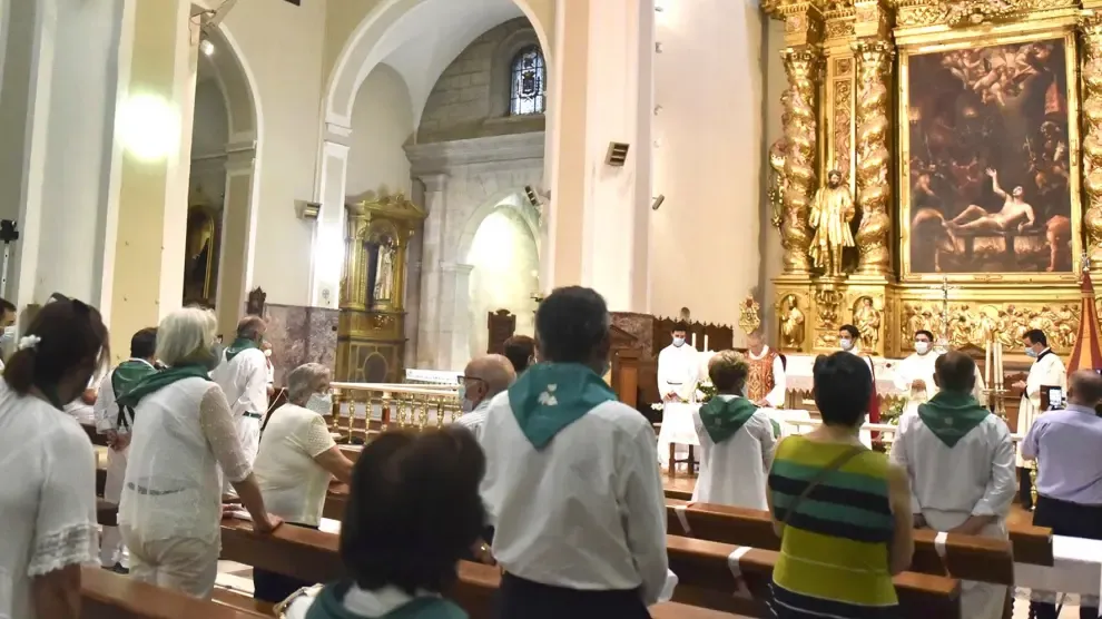 La Cofradía de San Lorenzo celebró su anual misa del 11 de agosto en Huesca