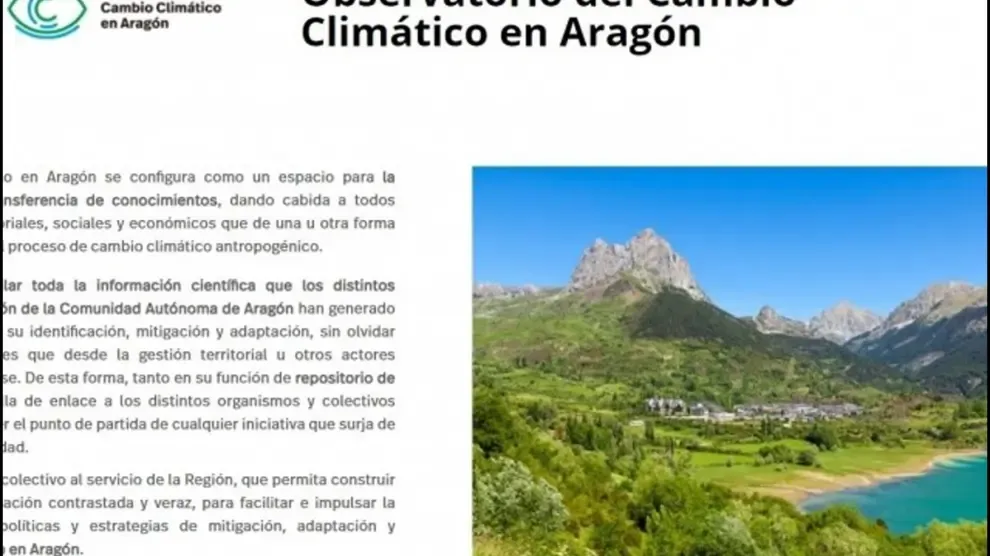 La web del Observatorio del Cambio Climático se abre a los investigadores