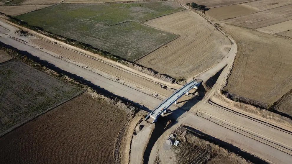 La autovía de Siétamo avanza con obras en ocho estructuras