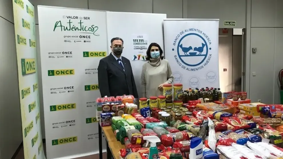 La ONCE se suma a la campaña "Toneladas de compromiso" y logra en solo un mes 111.111 kilos de alimentos