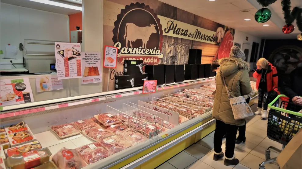 Los supermercados oscenses se preparan para unas Navidades con restricciones