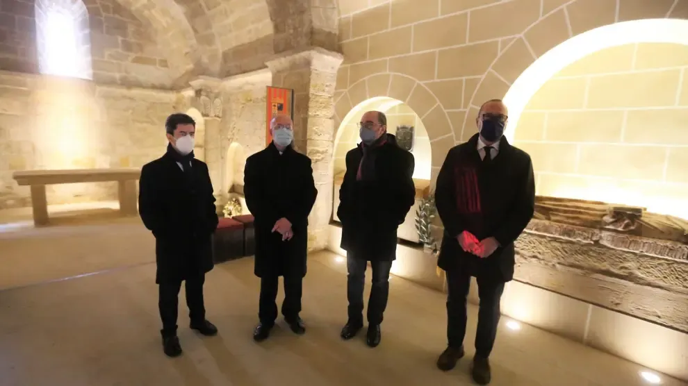 La última intervención en San Pedro el Viejo de Huesca dará mayor esplendor al Panteón Real