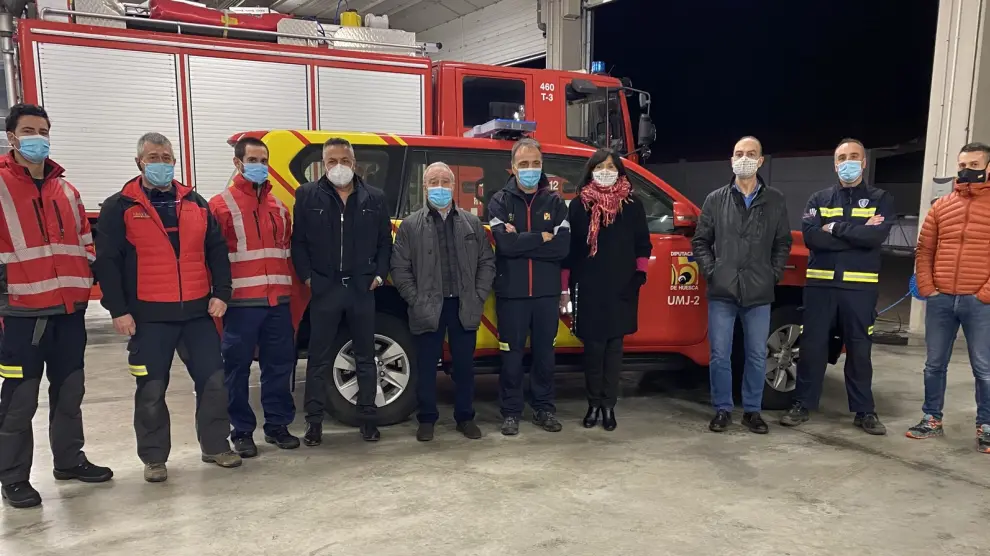 El presidente de la Diputación de Huesca anuncia un nuevo parque de bomberos en Castejón del Puente