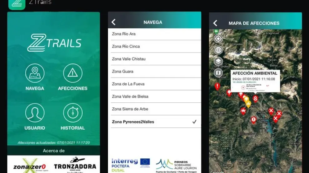 Zona Zero mejora y enriquece su app de rutas