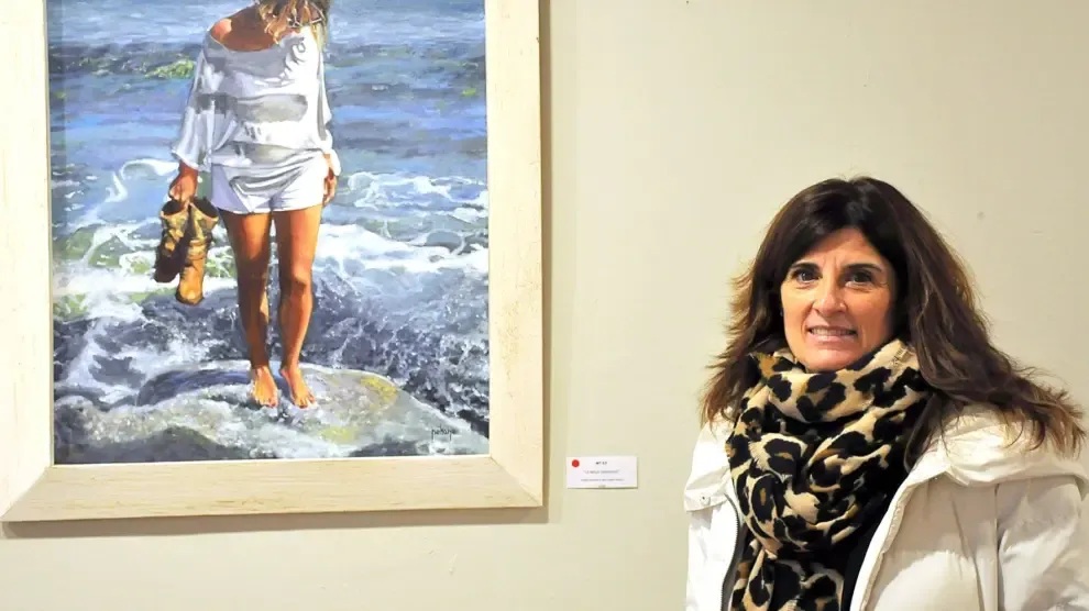 Nekane Garrués muestra su pintura realista en Jaca