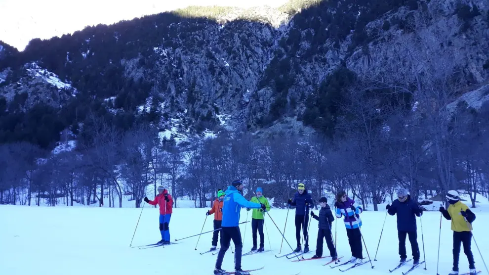 El Alto Gállego organiza una nueva edición del Curso de Esquí Nórdico en el Balneario de Panticosa