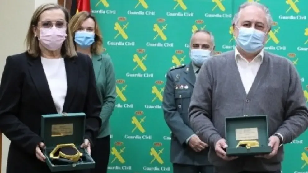 El 061 recibe el Premio Amigo de la Guardia Civil de Aragón 2020