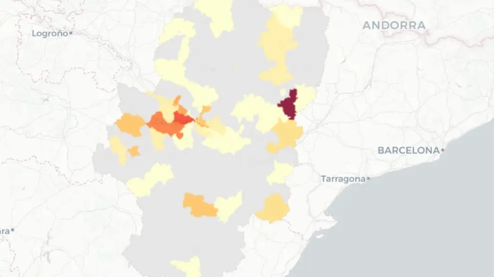 La zona de salud de Binéfar es la que peores datos de covid registra este viernes en Aragón.