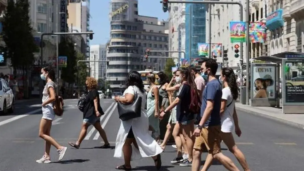 Imagen de una calle céntrica de Madrid